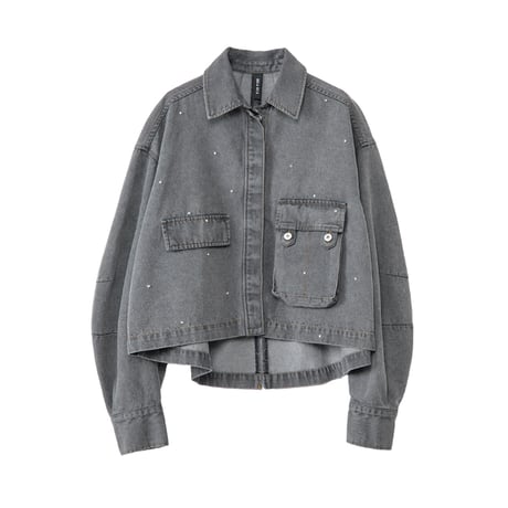 7/20 Instalive AULA AILA 2026aw　MILITARY BIJOU SHIRT　1264-04009