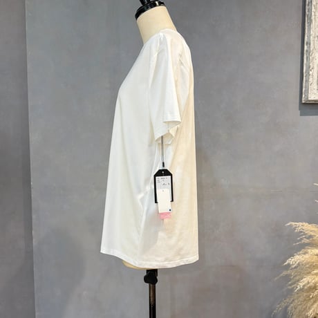 7/25 Instalive Mia ラインロゴ袖切替Tシャツ　90172606003