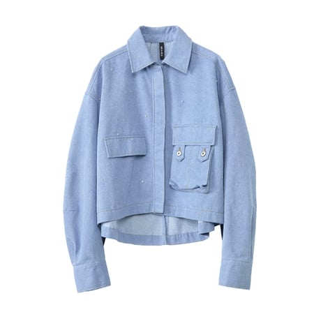 7/20 Instalive AULA AILA 2026aw　MILITARY BIJOU SHIRT　1264-04009