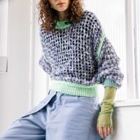 Instalive　AULA AILA 2027SS　2WAY PAPER YARN MESH PULLOVER 1271-09020