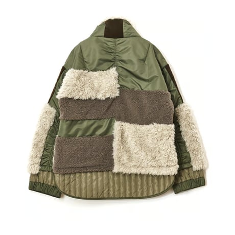 7/20 Instalive AULA AILA 2026aw　PATCHWORK LIKE BOA BLOUSON　1253-01038