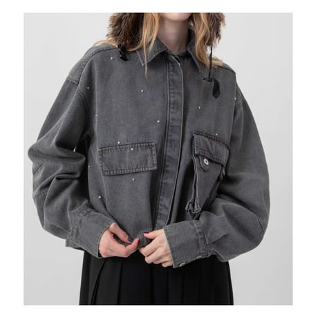 7/20 Instalive AULA AILA 2026aw　MILITARY BIJOU SHIRT　1264-04009