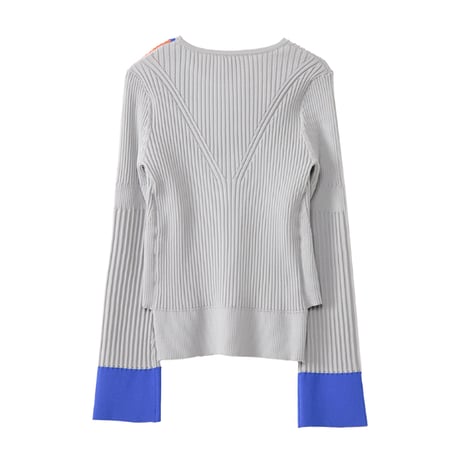 7/20 Instalive AULA AILA 2026aw BARE TOP RIB KNIT　1271-09003