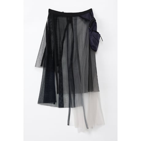 Instalive　AULA AILA 2027SS TULLE WRAP SKIRT 1271-07018