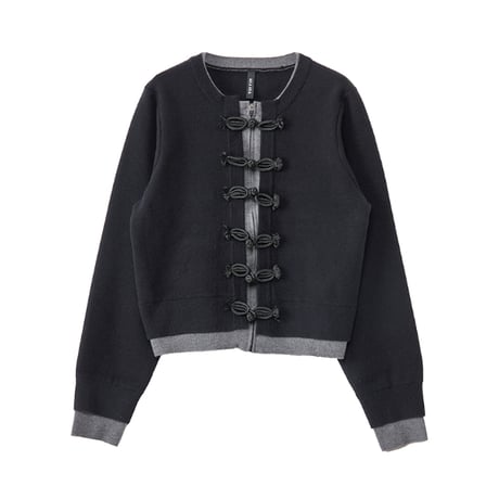 7/20 Instalive AULA AILA 2026aw　FROG BUTTON LAYERED DESIGN CARDIGAN　1264-09028