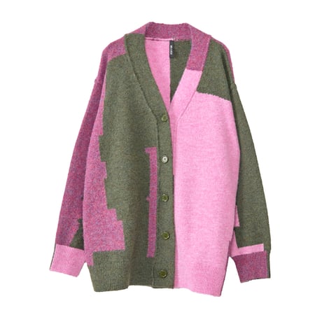 7/20 Instalive AULA AILA 2026aw　COLOR BLOCK CARDIGAN　1264-09012