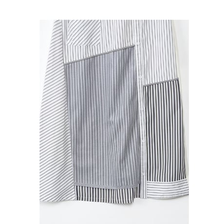 Instalive　AULA AILA 2027SS　STRIPE SHIRT SKIRT 1271-07032