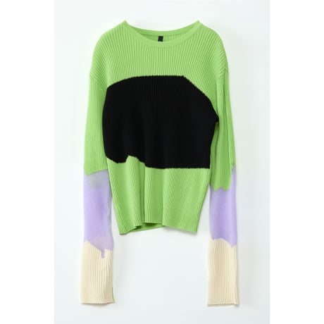 Instalive　AULA AILA 2027SS　COLOR BLOCK KNIT 1271-09029