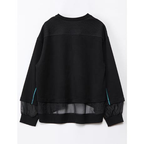 Instalive　AULA AILA 2027SS　SHEER COMBINATION PULLOVER 1271-08017