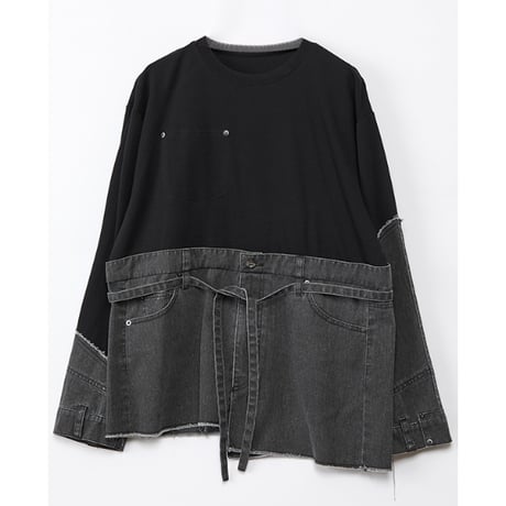 Instalive　AULA AILA 2027SS　DENIM DOCKING PULLOVER 1271-08028
