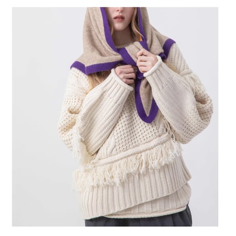 7/20 Instalive AULA AILA 2026aw　FRINGE KNIT　1264-09024