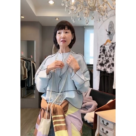 10/13　Instalive ANGELINA 2027SS 　ノルディス切替プルオーバー　27153-1160Z