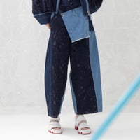 7/20 Instalive AULA AILA 2027 PreSpring　DENIM COMBINATION LACE PANTS　1271-06002