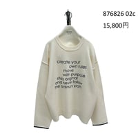 7/13　Instalive　ayane 2026 Winter　ロゴ刺繍プルオーバーニット　876826