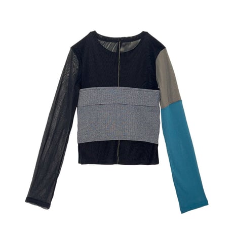 7/20 Instalive AULA AILA 2026aw　BUSTIER COMBINATION PULLOVER　1264-08004