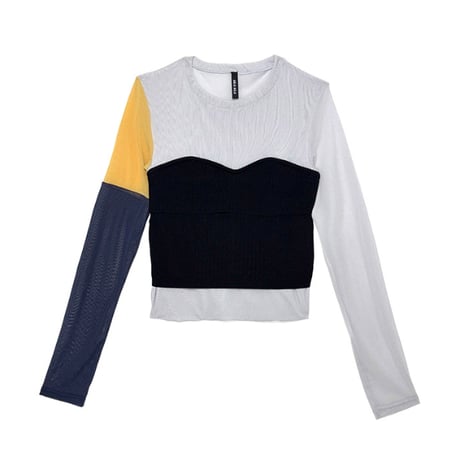 7/20 Instalive AULA AILA 2026aw　BUSTIER COMBINATION PULLOVER　1264-08004