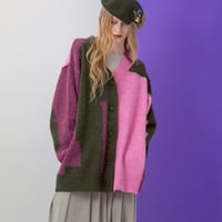7/20 Instalive AULA AILA 2026aw　COLOR BLOCK CARDIGAN　1264-09012