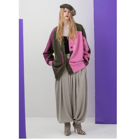 7/20 Instalive AULA AILA 2026aw　COLOR BLOCK CARDIGAN　1264-09012