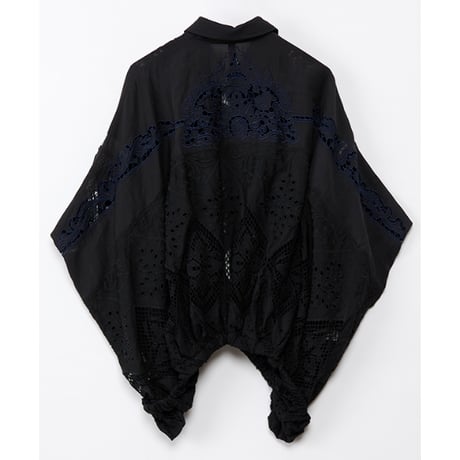 Instalive　AULA AILA 2027SS　EMBROIDERY ZIP UP SHIRT 1271-04055