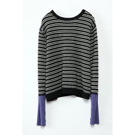 Instalive　AULA AILA 2027SS　2WAY BORDER PULLOVER 1271-09015