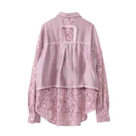 7/20 Instalive AULA AILA 2027 PreSpring　LACE LAYERED SHIRT　1271-04006