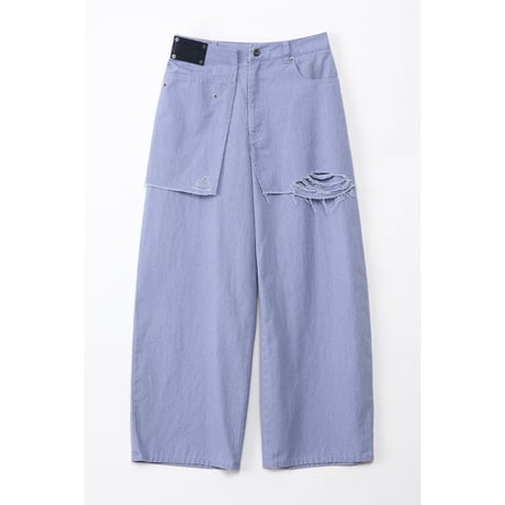Instalive　AULA AILA 2027SS　MINI SKIRT LAYERED DENIM PANTS 1271-06027