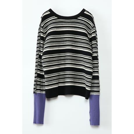 Instalive　AULA AILA 2027SS　2WAY BORDER PULLOVER 1271-09015