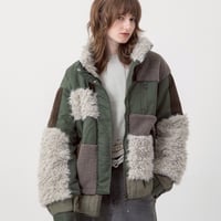 7/20 Instalive AULA AILA 2026aw　PATCHWORK LIKE BOA BLOUSON　1253-01038
