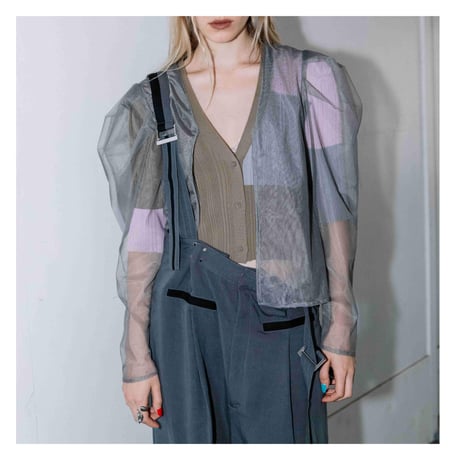Instalive　AULA AILA 2027SS　VOLUME SLEEVE LAYERED CARDIGAN 1271-09040