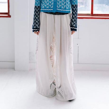 Instalive　AULA AILA 2027SS　EMBROIDERY PANTS 1271-06056