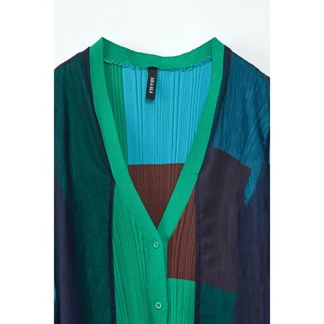 Instalive　AULA AILA 2027SS　VOLUME SLEEVE LAYERED CARDIGAN 1271-09040