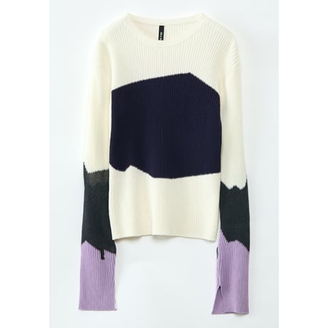 Instalive　AULA AILA 2027SS　COLOR BLOCK KNIT 1271-09029