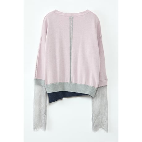 Instalive　AULA AILA 2027SS　LACE LAYERED KNIT 1271-09013