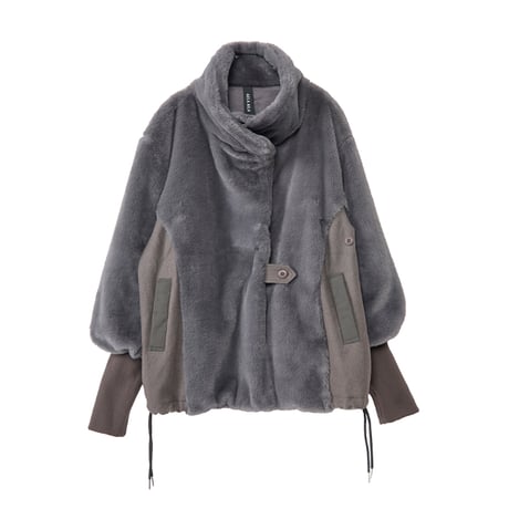 7/20 Instalive AULA AILA 2026aw　STAND COLLAR FUR COAT　1264-01027