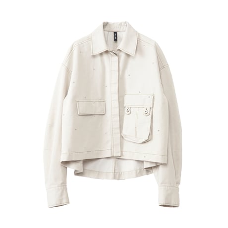 7/20 Instalive AULA AILA 2026aw　MILITARY BIJOU SHIRT　1264-04009