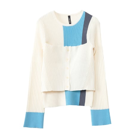 7/20 Instalive AULA AILA 2026aw BARE TOP RIB KNIT　1271-09003