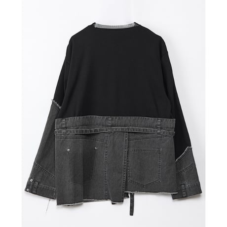 Instalive　AULA AILA 2027SS　DENIM DOCKING PULLOVER 1271-08028
