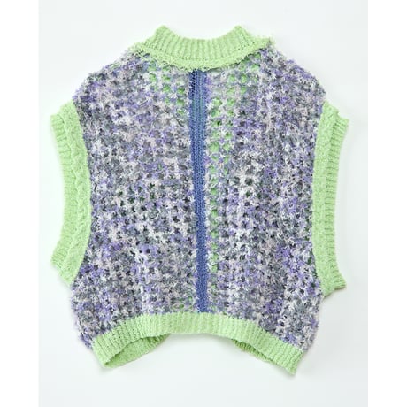 Instalive　AULA AILA 2027SS　PAPER YARN MESH VEST 1271-09019