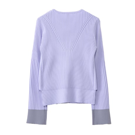 7/20 Instalive AULA AILA 2026aw BARE TOP RIB KNIT　1271-09003