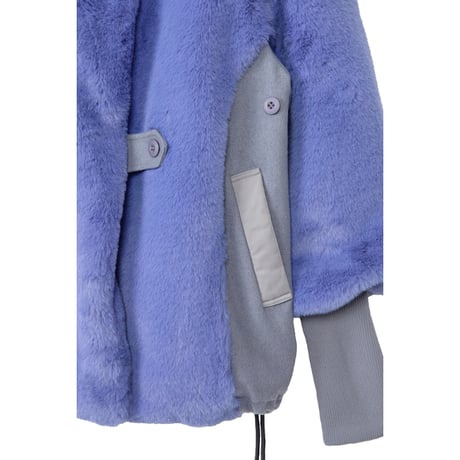 7/20 Instalive AULA AILA 2026aw　STAND COLLAR FUR COAT　1264-01027