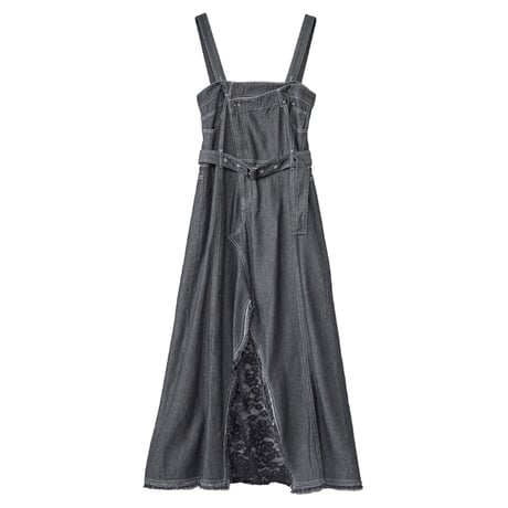 7/20 Instalive AULA AILA 2026aw　LACE LAYER DENIM JUMPER SKIRT　1264-03020