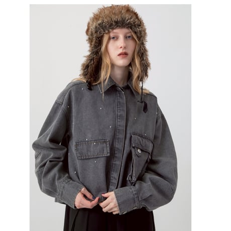 7/20 Instalive AULA AILA 2026aw　MILITARY BIJOU SHIRT　1264-04009