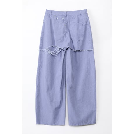 Instalive　AULA AILA 2027SS　MINI SKIRT LAYERED DENIM PANTS 1271-06027