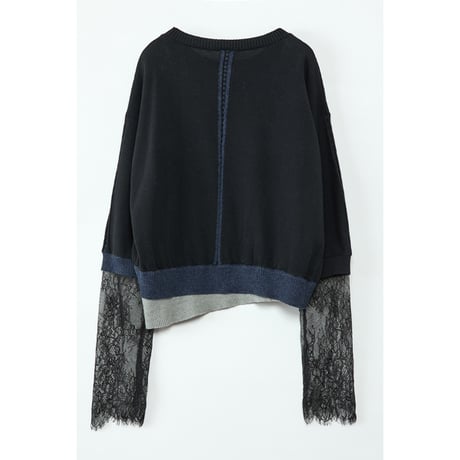 Instalive　AULA AILA 2027SS　LACE LAYERED KNIT 1271-09013