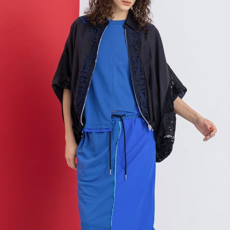 Instalive　AULA AILA 2027SS　EMBROIDERY ZIP UP SHIRT 1271-04055