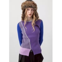 7/20 Instalive AULA AILA 2026aw　MULTI RIB KNIT PULLOVER　1264-09019