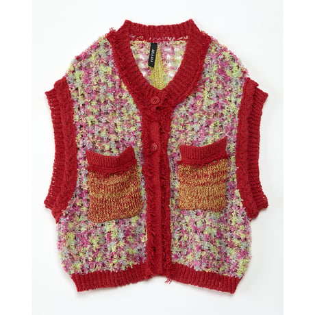 Instalive　AULA AILA 2027SS　PAPER YARN MESH VEST 1271-09019