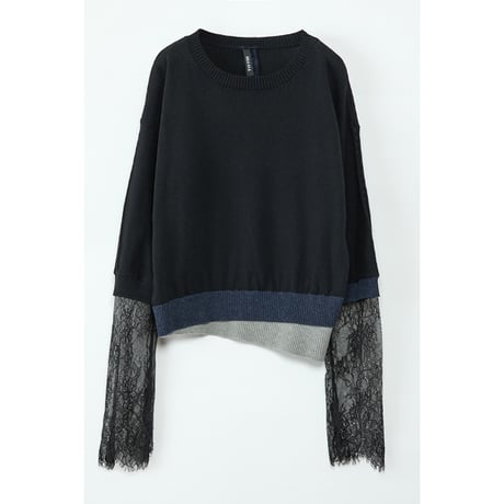 Instalive　AULA AILA 2027SS　LACE LAYERED KNIT 1271-09013