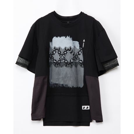 Instalive　AULA AILA 2027SS　LAYERED PRINT T-SHIRT 1271-08059