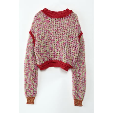 Instalive　AULA AILA 2027SS　2WAY PAPER YARN MESH PULLOVER 1271-09020